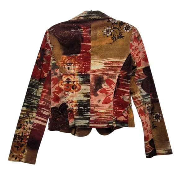 Alberto Makali Velvet Floral Patchwork Blazer - Picture 9 of 15